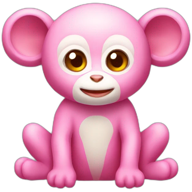 Chi chai monchan pink monkey emoji
