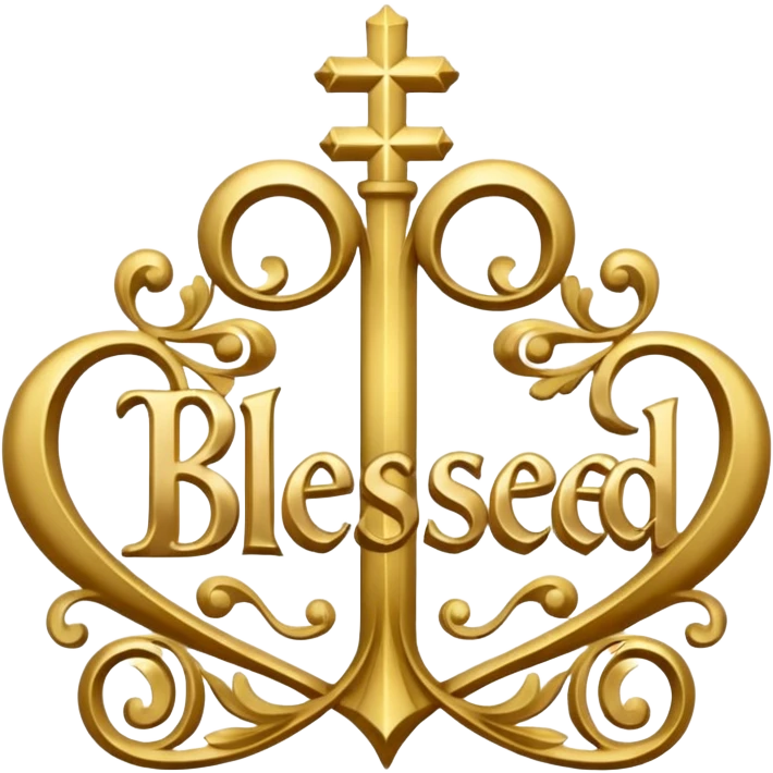 word "blessed" emoji