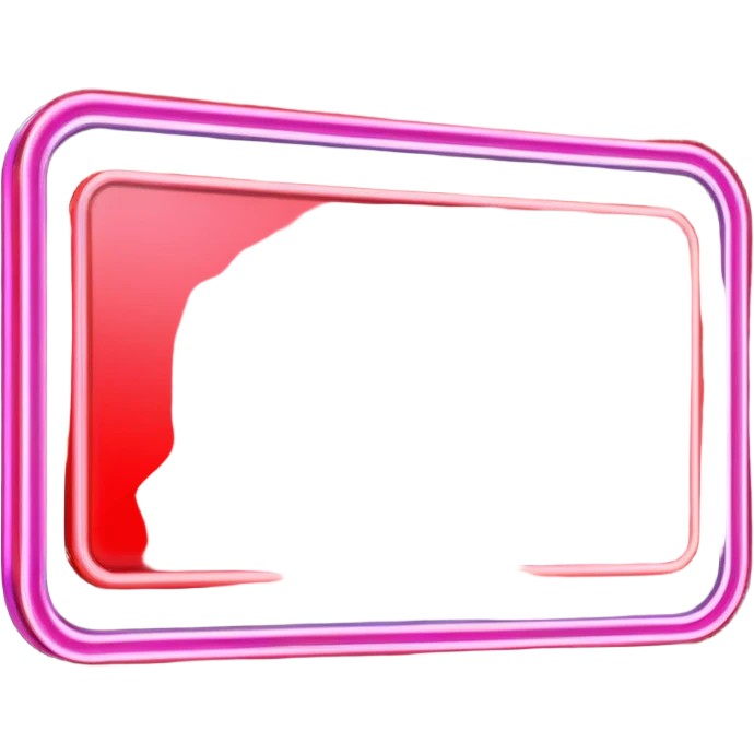 Neon Billboard + red product ad + glow reflection emoji