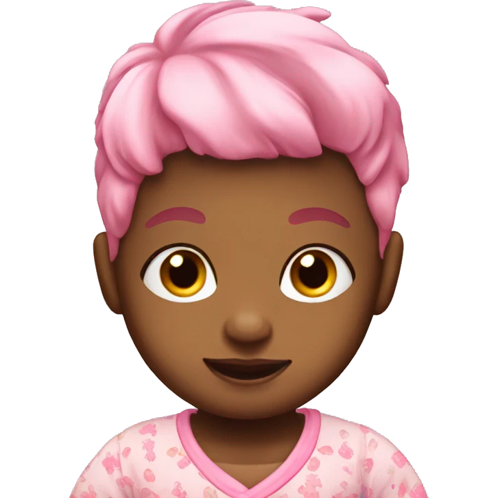 pajama baby with a high fade emoji