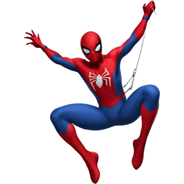 Spider-Man swinging from a building  emoji