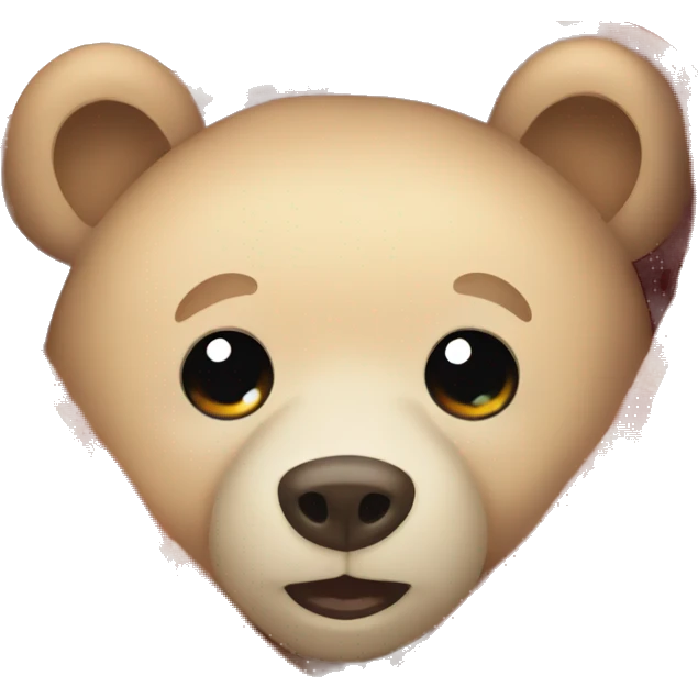 bear cozy in blanket emoji