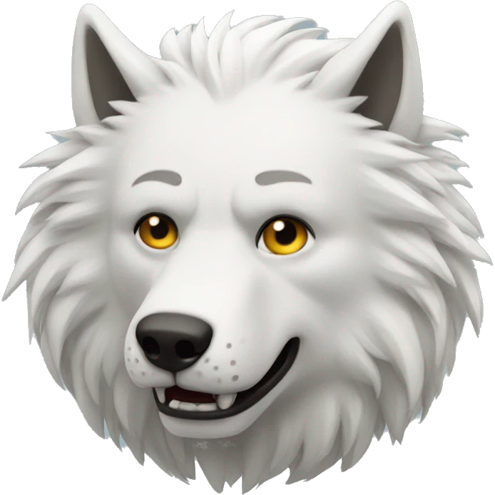 Lobo blanco  emoji