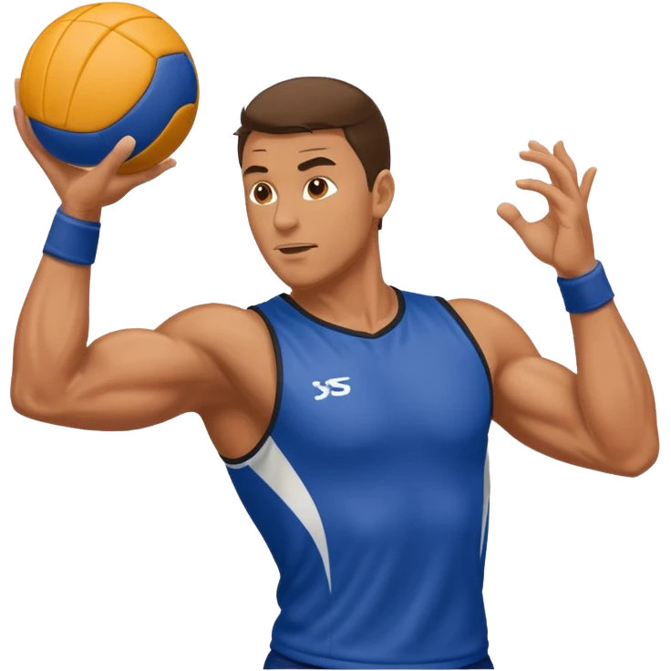 man throwing handball emoji