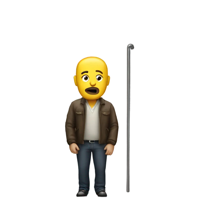 Man standing next to toilet smoking emoji
