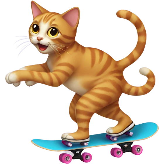 Cat skating  emoji