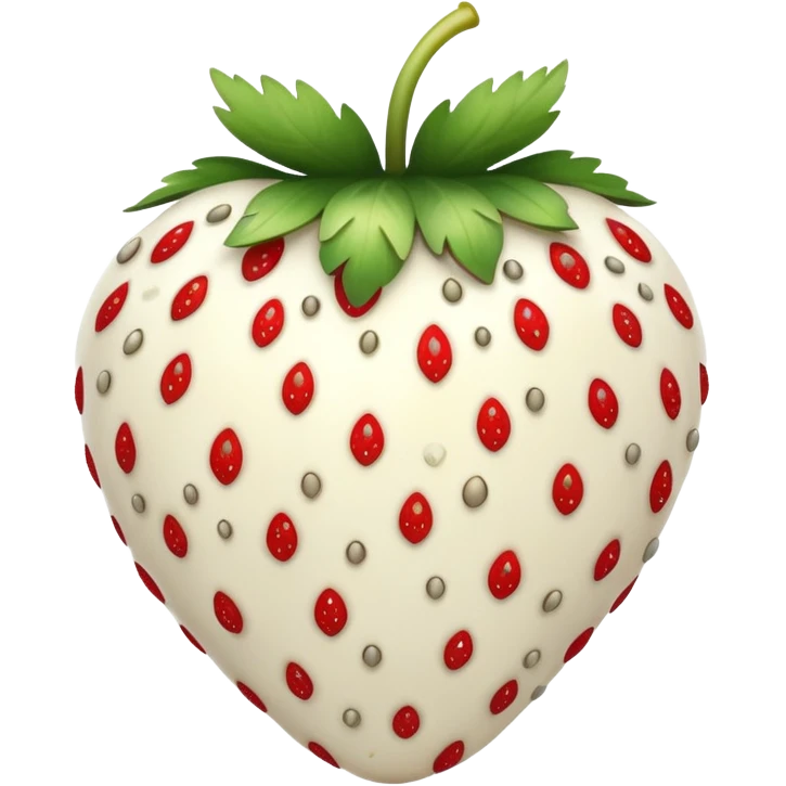 White strawberry emoji
