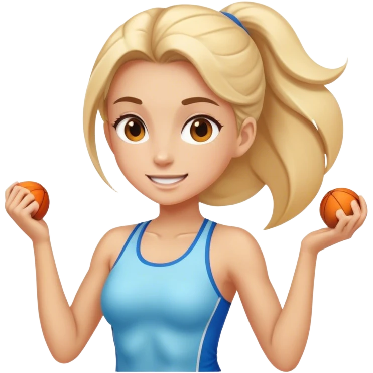气血旺盛的运动女孩 emoji