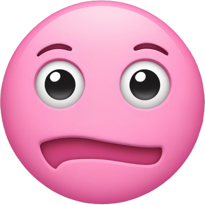 Pink winky face emoji