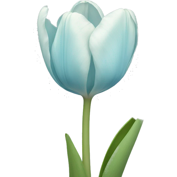 light blue tulip emoji