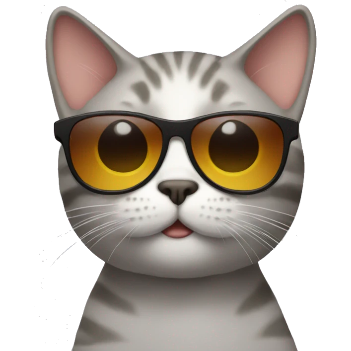 Cat with sunglasses emoji