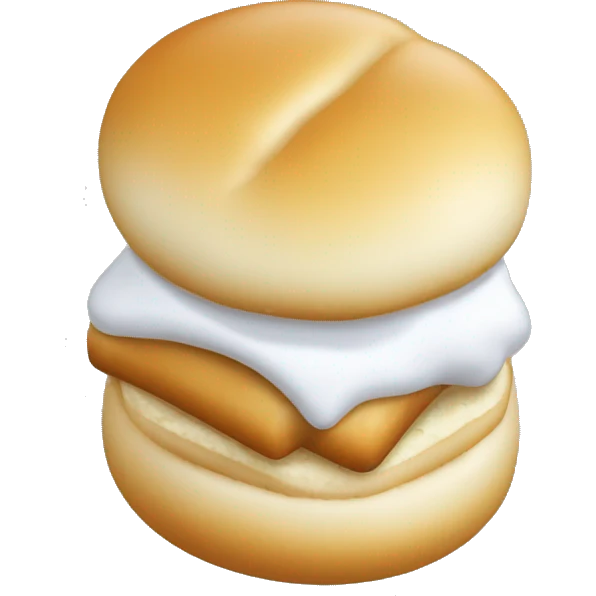 1 sesambrötchen mit körnern isometric emoji