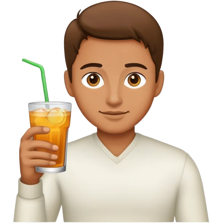 Person holding a drink emoji