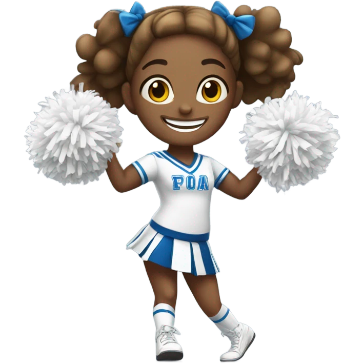 Girl cheerleader emoji