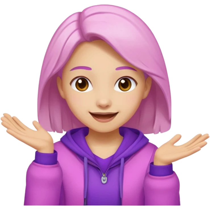 something with palia game vibe in purple or pink colour emoji