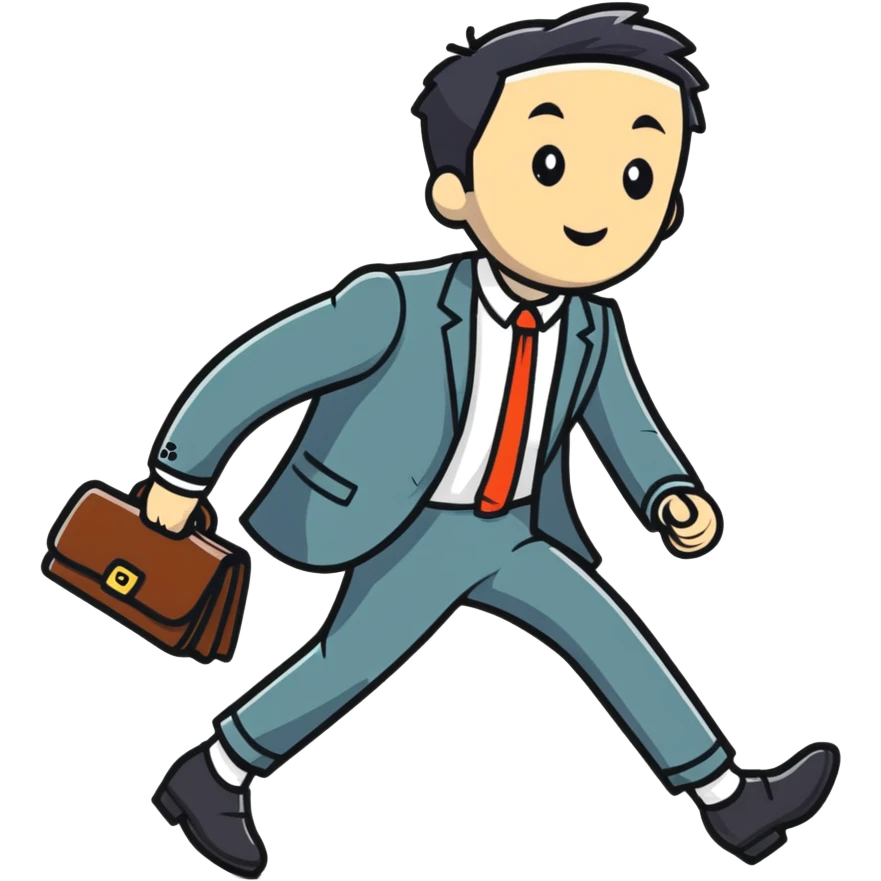 Person in fancy clothes sneaking into wedding party emoji