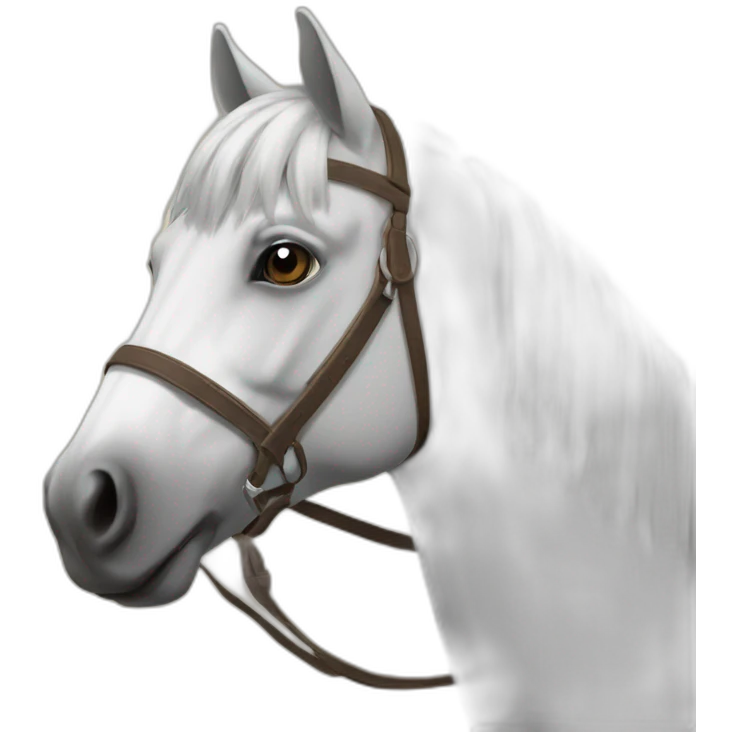 Cheval déprimé emoji