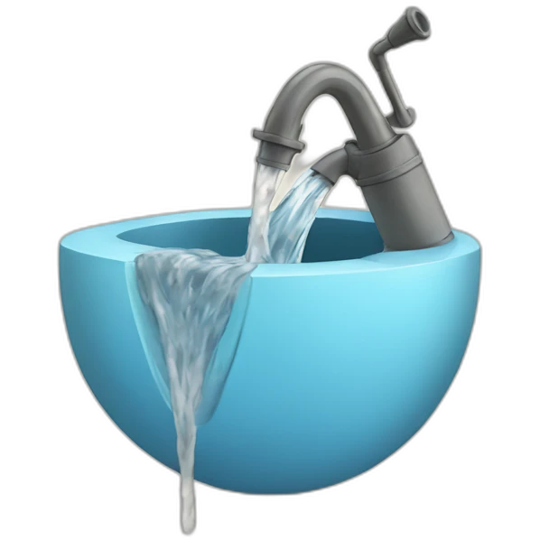alpace hitting a water pipe emoji