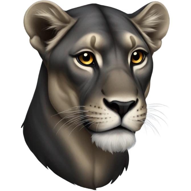 Black lioness
 emoji