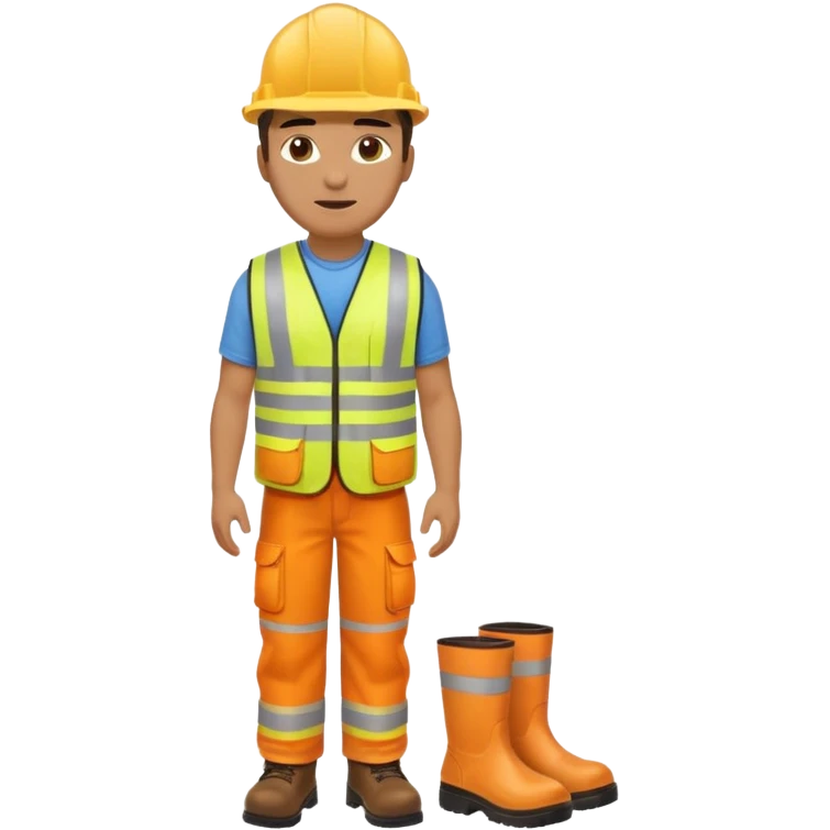 safety manager standing full body emoji
