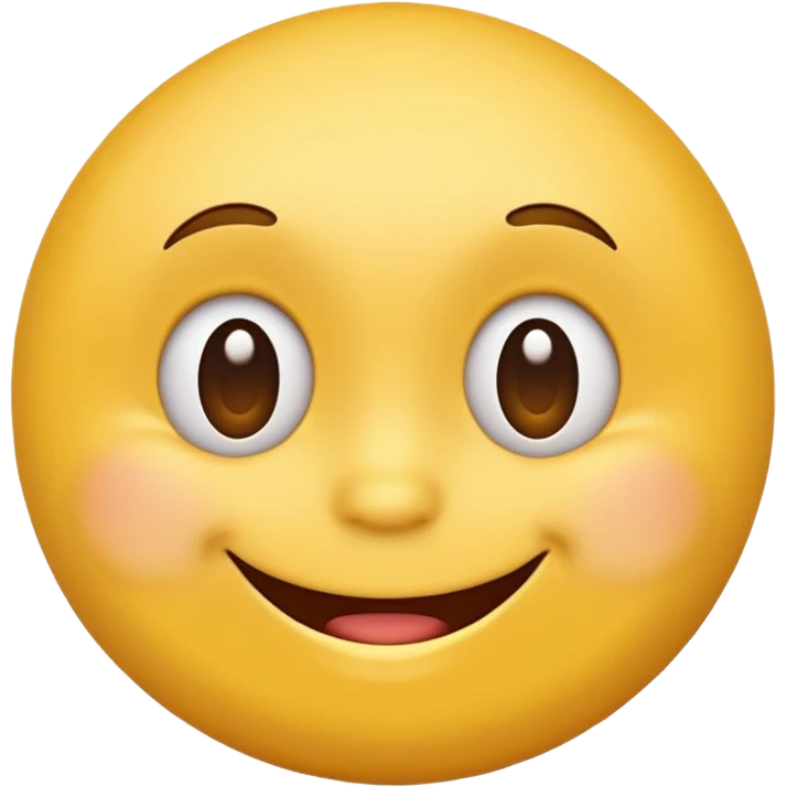 Emoji, yellow round teasing smile emoji