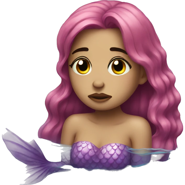 a sad mermaid emoji