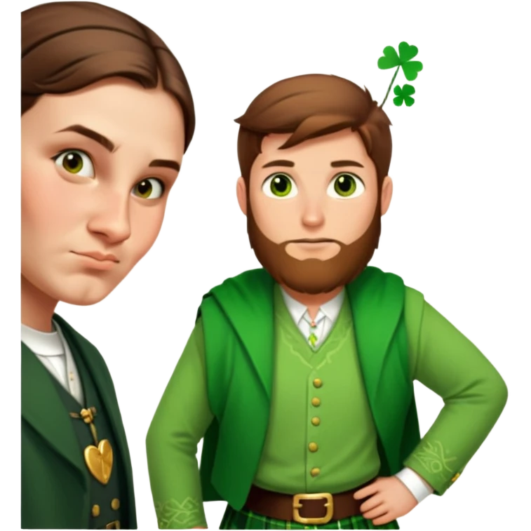 Wearing a Green Kilt emoji