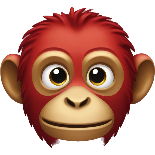 red monkey emoji