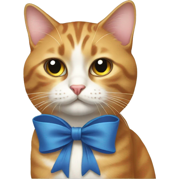 A cat with bow emoji