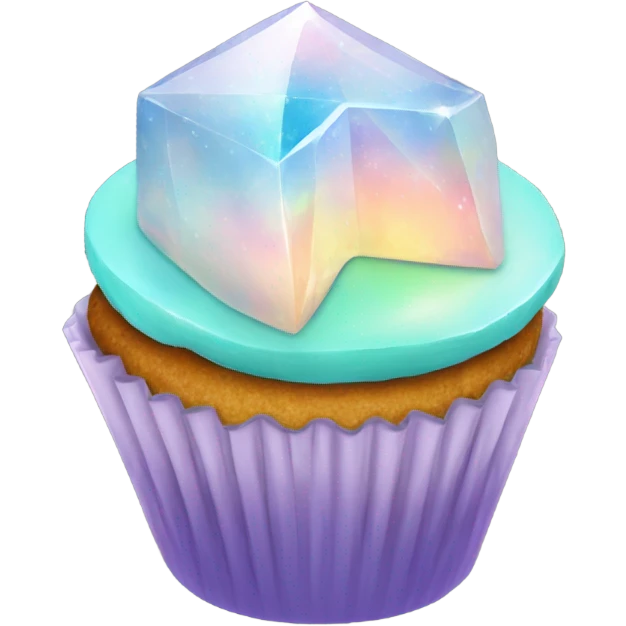 opal crystal gemstone cupcake emoji