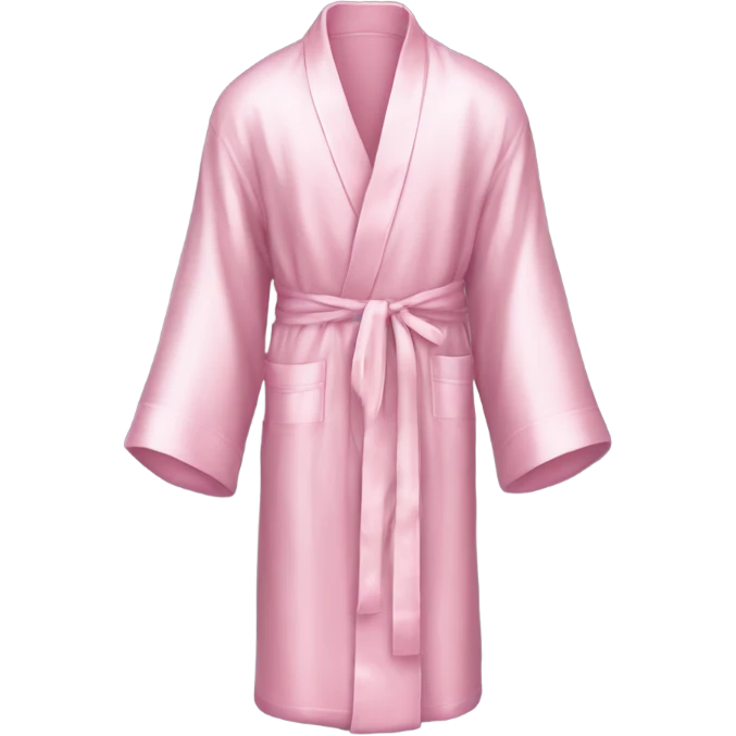 Light pink silk robe emoji
