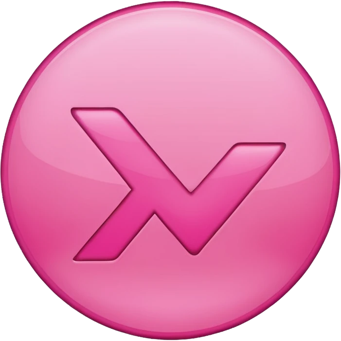 Design a Check Mark Box emoji (✅) that is pink and has a circul emoji