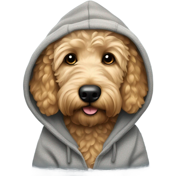 Goldendoodle hoodie emoji