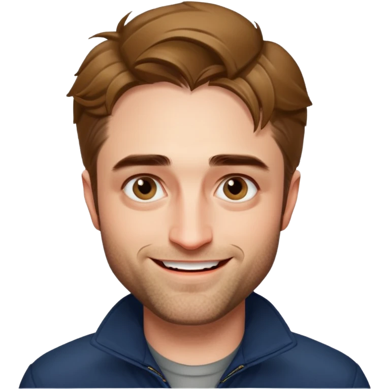Robert Pattinson smile wamrly emoji
