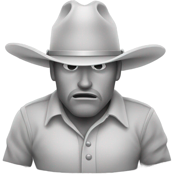 Hungover cowboy emoji