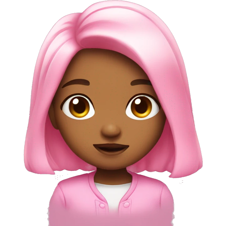 CUTE PINK CHIBI CHARACTER  emoji