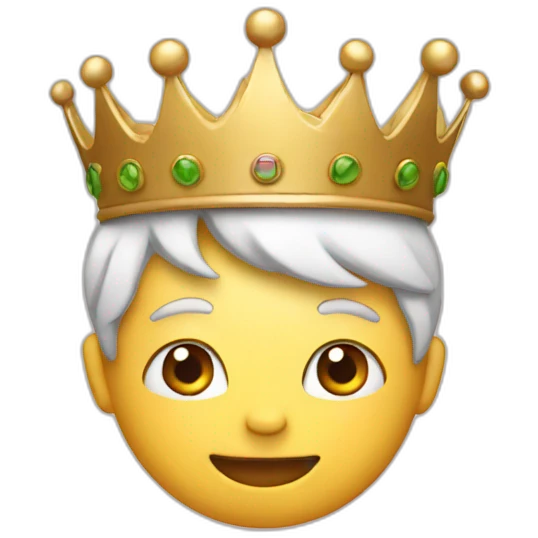 with crown emoji