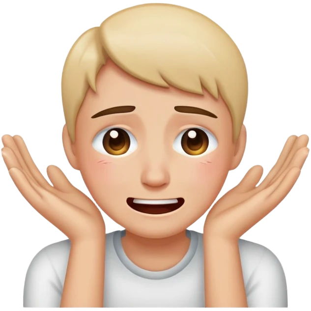 chorando sorrindo de desespero emoji