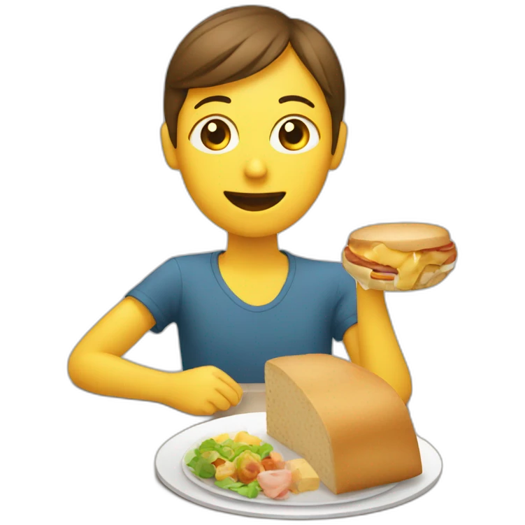 Personne en train de manger emoji