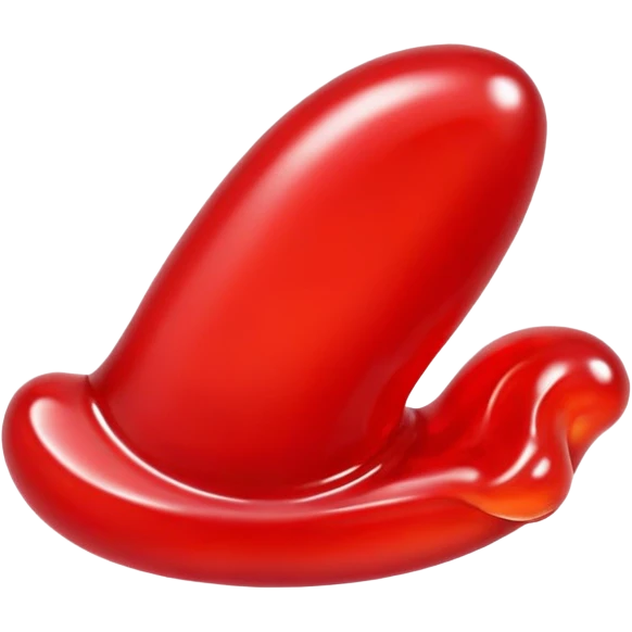 single red glossy gusher gummy emoji