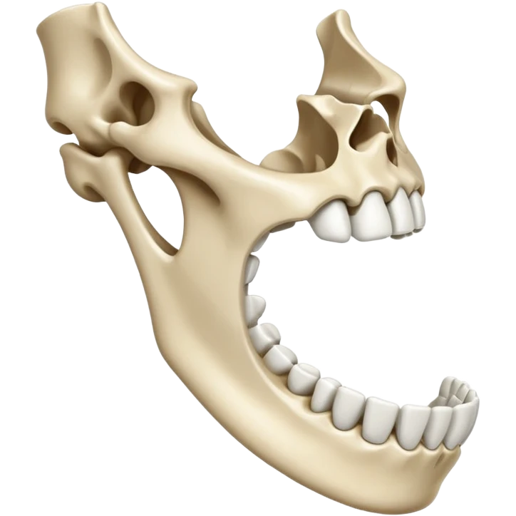 jaw bone emoji