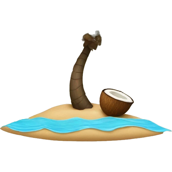 Coconut beach emoji