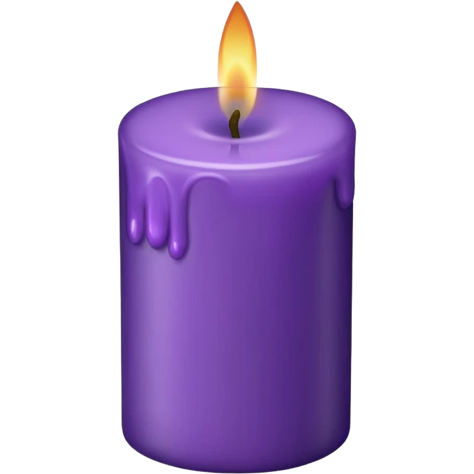 purple candle emoji