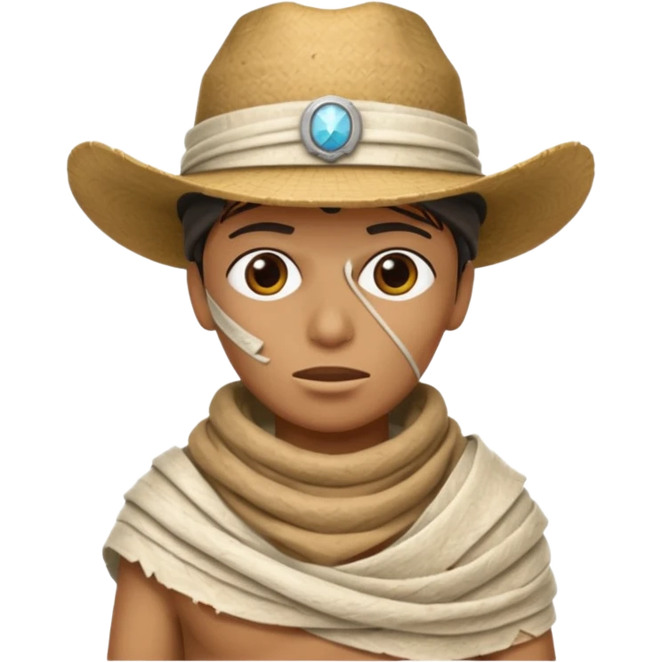 mummy with hat cowboy hat  emoji