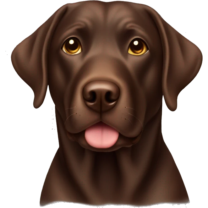 Chocolate lab emoji