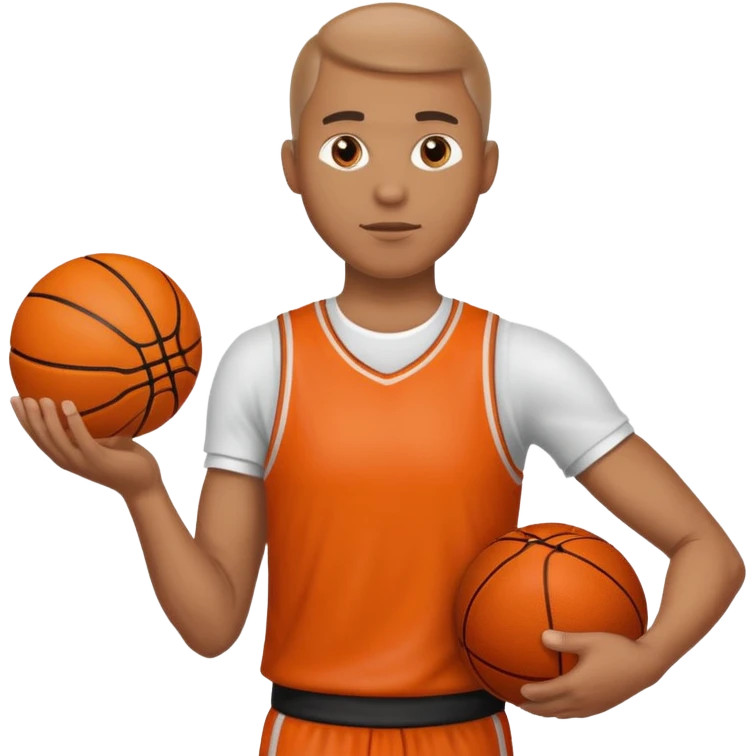 k man holding basketball ball emoji