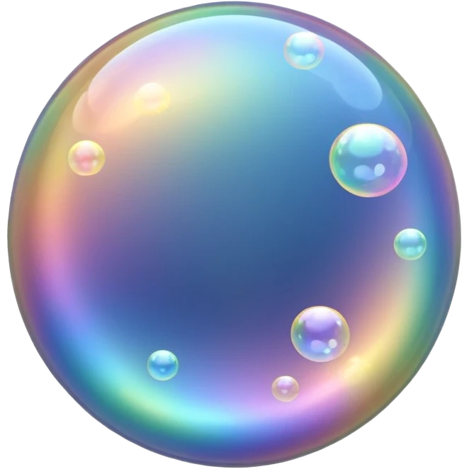 soap bubbles flowing emoji