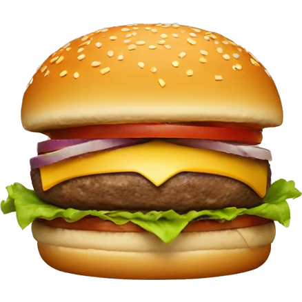 Burger wearing a hat  emoji