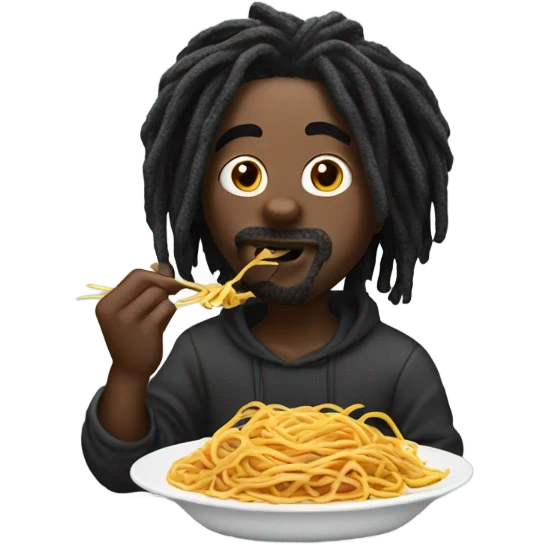 Wale eating spaghetti  emoji