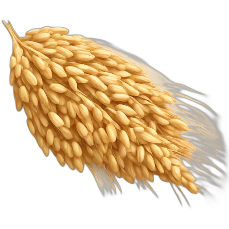An oat grain emoji